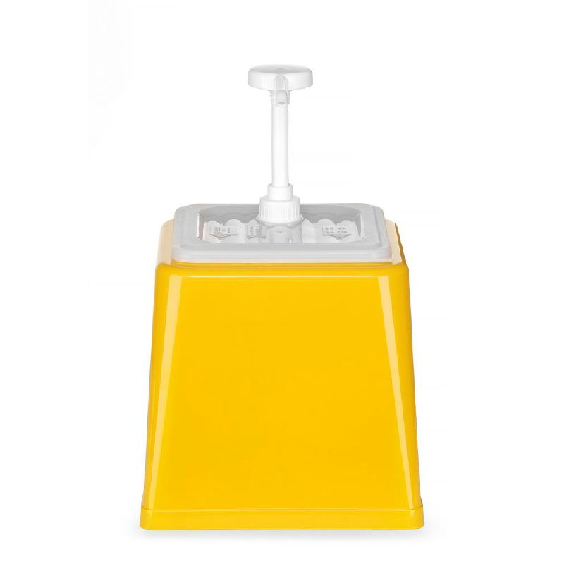 Hendi Sovsedispenser Med Pumpe Gul Plast 2l