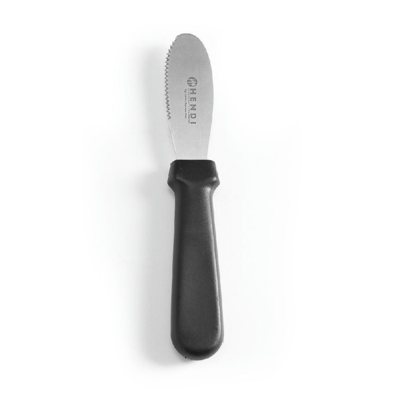 Hendi Smørekniv Med Takker Sort Håndtag
