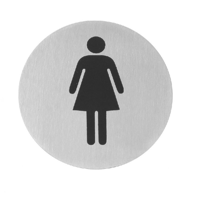 Hendi Dørskilt Toilet Herre/dame Rustfrit Stål