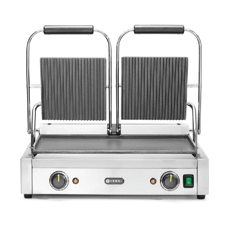 Hendi Kontaktgrill Dobbelt Metal