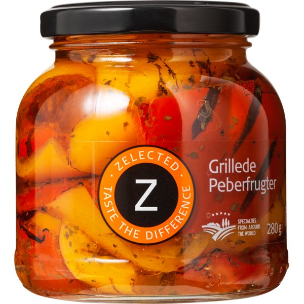 Billede af Grillede Peberfrugter Zelected 280g