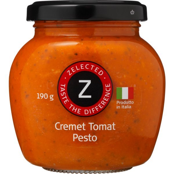 Cremet Tomat Pesto 190g Zelected