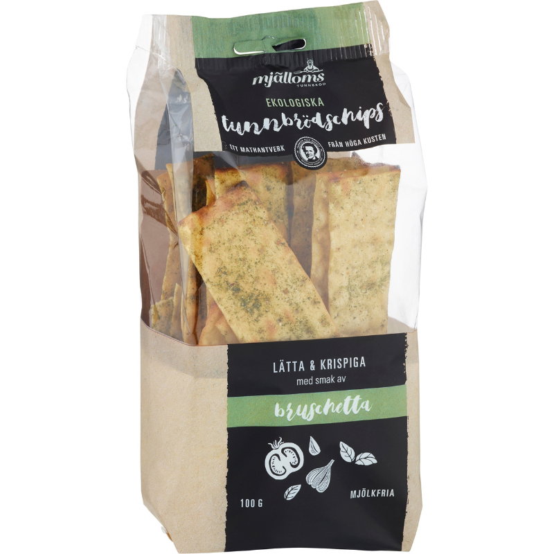 Øko Tyndbrødschips Bruschetta 100g