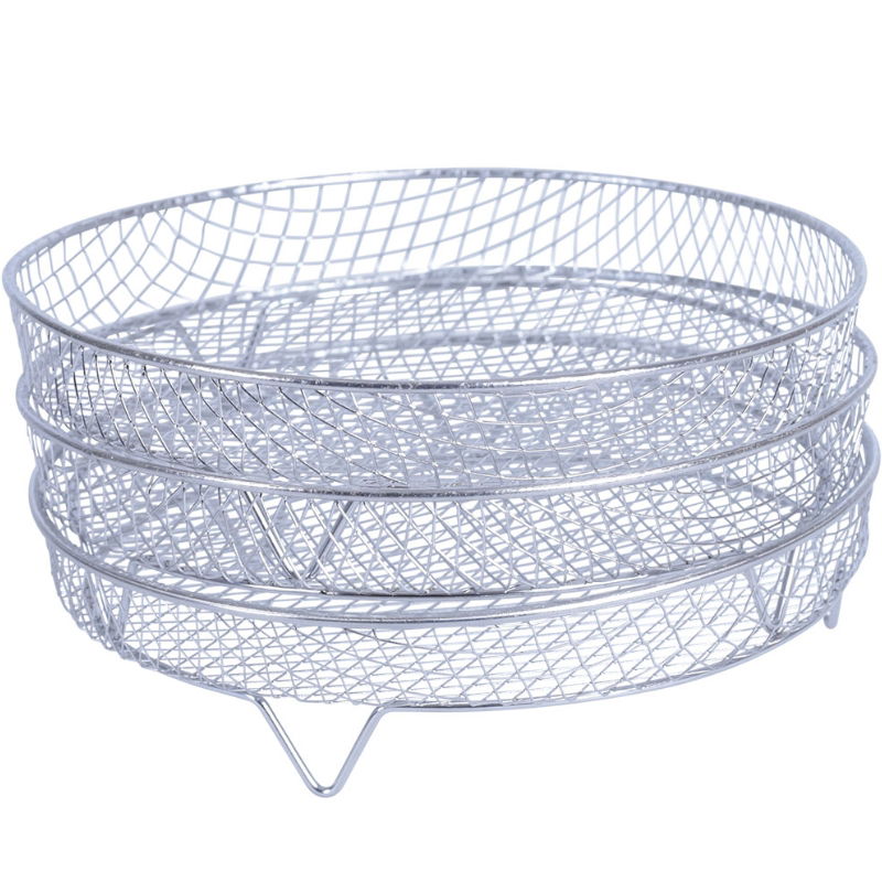 Rund 3-lags rist til airfryer tilbered mere på én gang