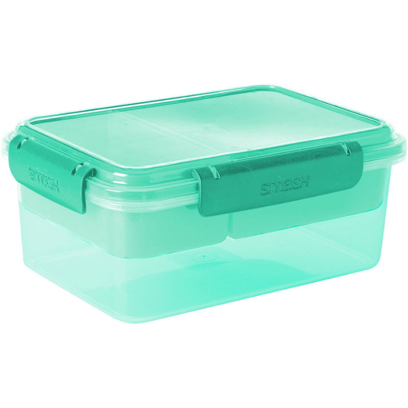 Bento Lunch Box | Madkasse Med Aftagelig Sandwichbakke Og Snackbakke | 2,0 l | Smash