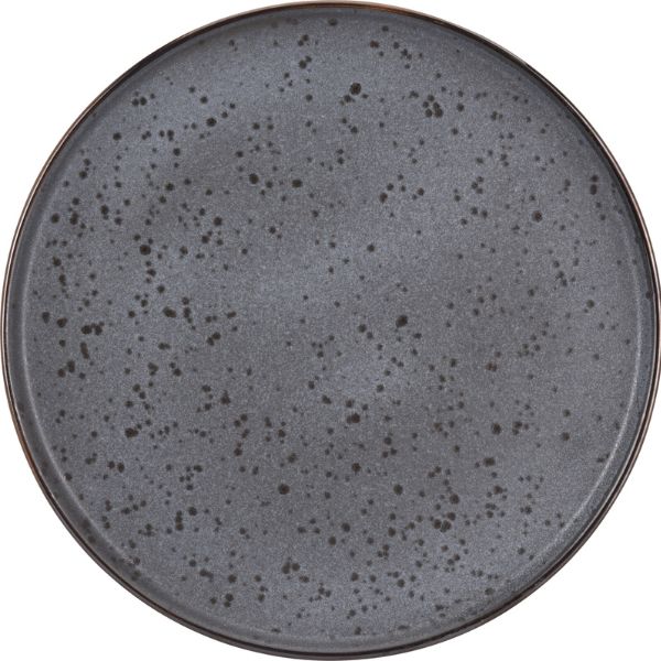 Tallerken Stentøj 27cm Sort