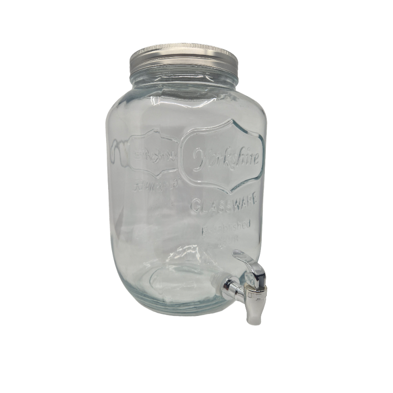 Saftdispenser Med Tappehane 8l 18x18x31 Cm Klar Glass