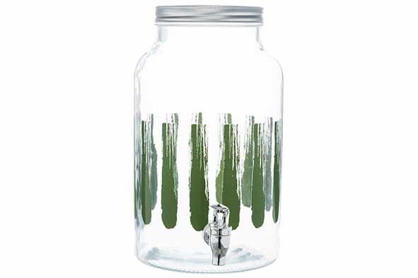 Drinksdispenser Glas Grøn 6l Ø17,8x30,4cm