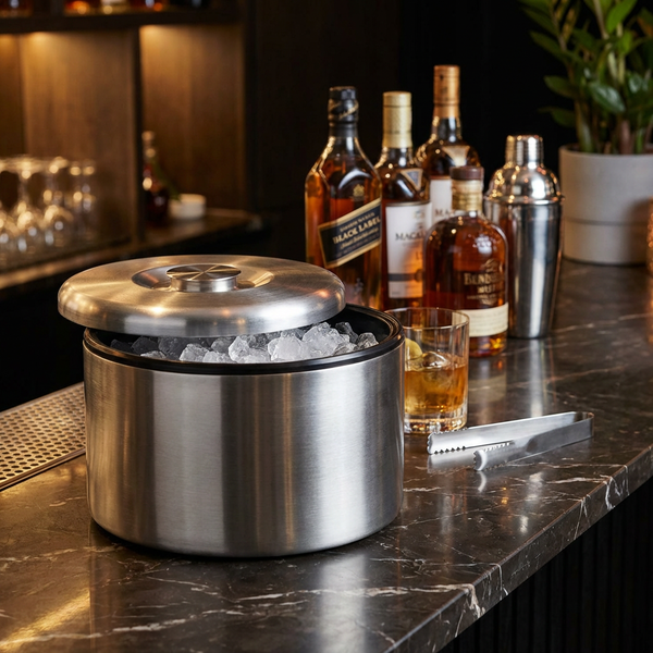 Isspand 8 ltr Ø27x20 cm Anodiseret Aluminium,stk