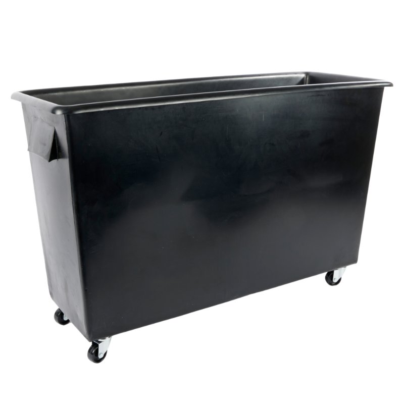 Flaskevogn 160l Sort Plast Lav/bred