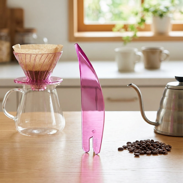 Suiren Rib Sæt Med 6 Dele, Transparent Pink Hario