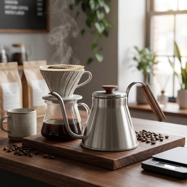 V60 Drip Kedel Med Træhåndtag Hario