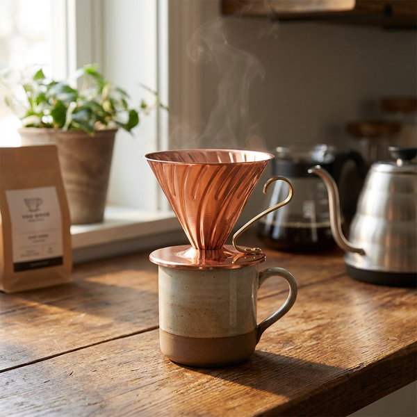 V60 Kobber Dripper 02 Hario