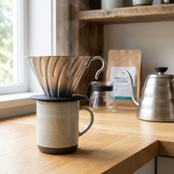 V60 Metal Dripper 02 / Sølv Hario