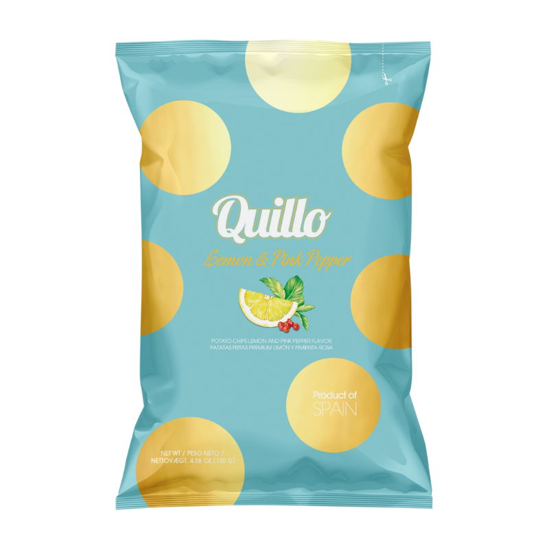 Lemon & Pink Peber Chips 45g