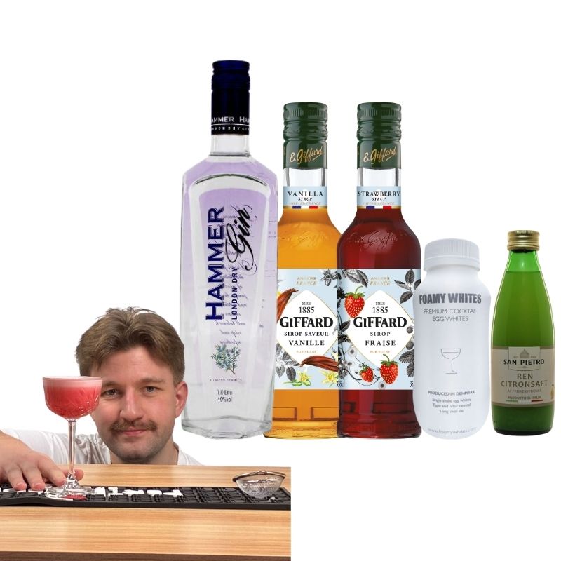 Strawberry-vanilla Gin Sour Drinkspakke