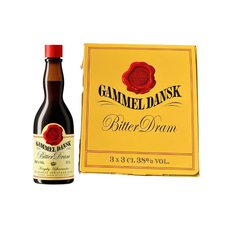 Gammel Dansk Bitter Dram 3x Fl 3