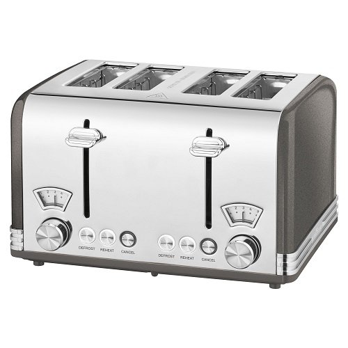 Profi Cook Ta1194 Toaster 4 Slice Grey