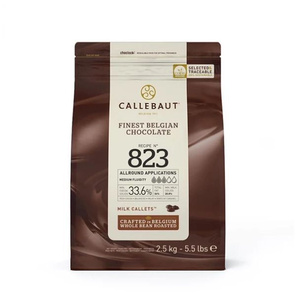 Overtræksknapper Af Mælkechokolade 33,6% Barry Callebaut 2.5kg