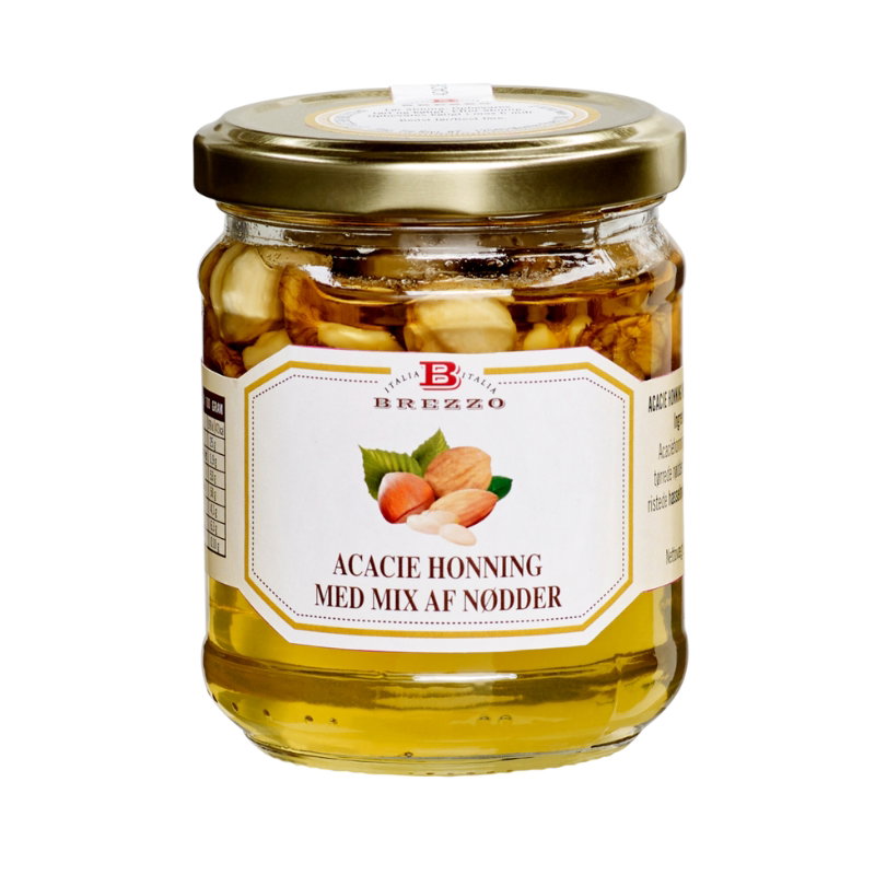 Acacie Honning Med Mixed Nødder 240g