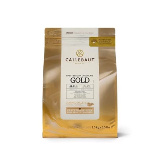 Chokolade Hvid Med Karamel Gold Barry Callebaut 2,5kg thumbnail
