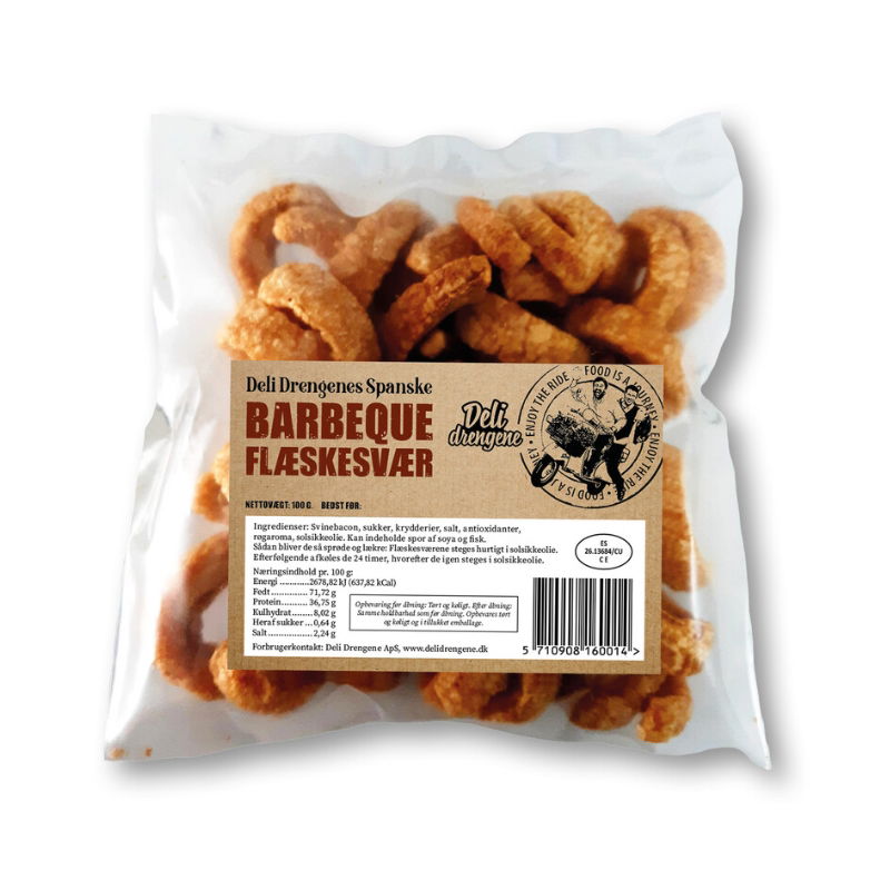 Barbeque Flæskesvær 100g