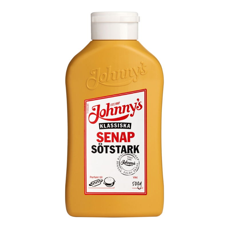 Johnnys Sødstærk Sennep 500g