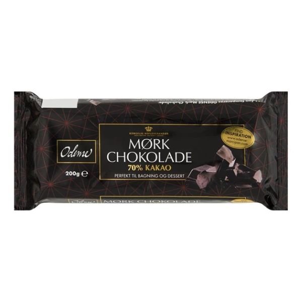 Mørk Chokolade 70% Kakao Odense Marcipan 200g