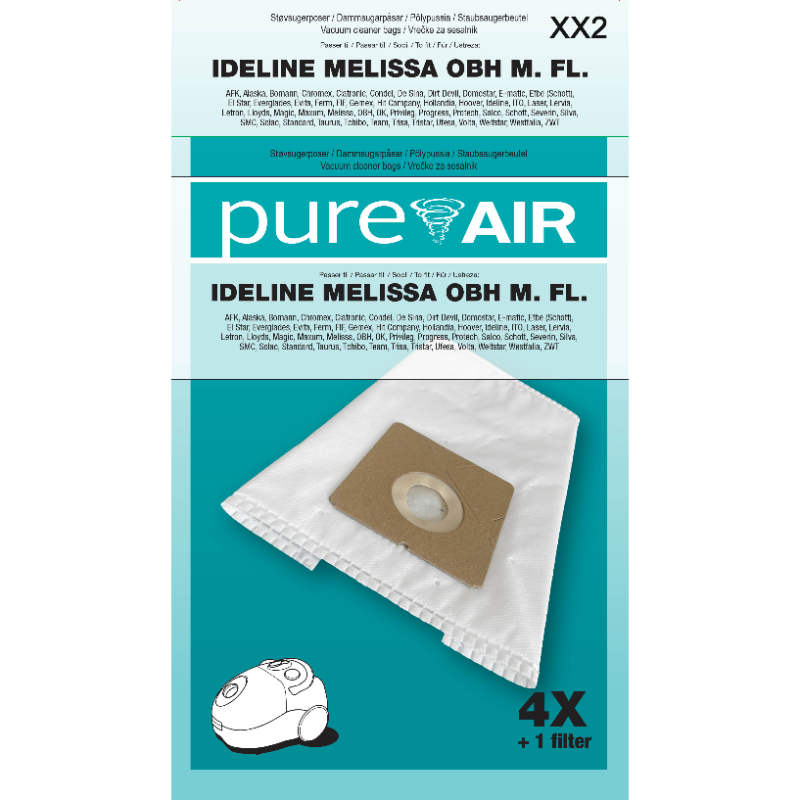 Støvposer Xx2 Obh, Ideline Mfl 4 Poser 1 Filter
