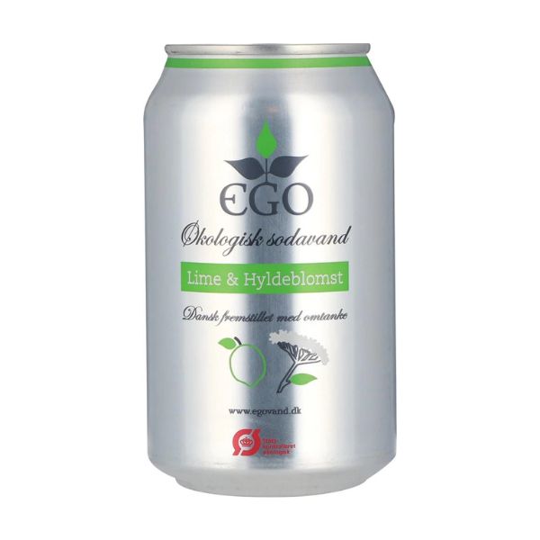 Økologisk Ego Lime/Hylleblomst Sodavand - Frisk & Naturlig Smag