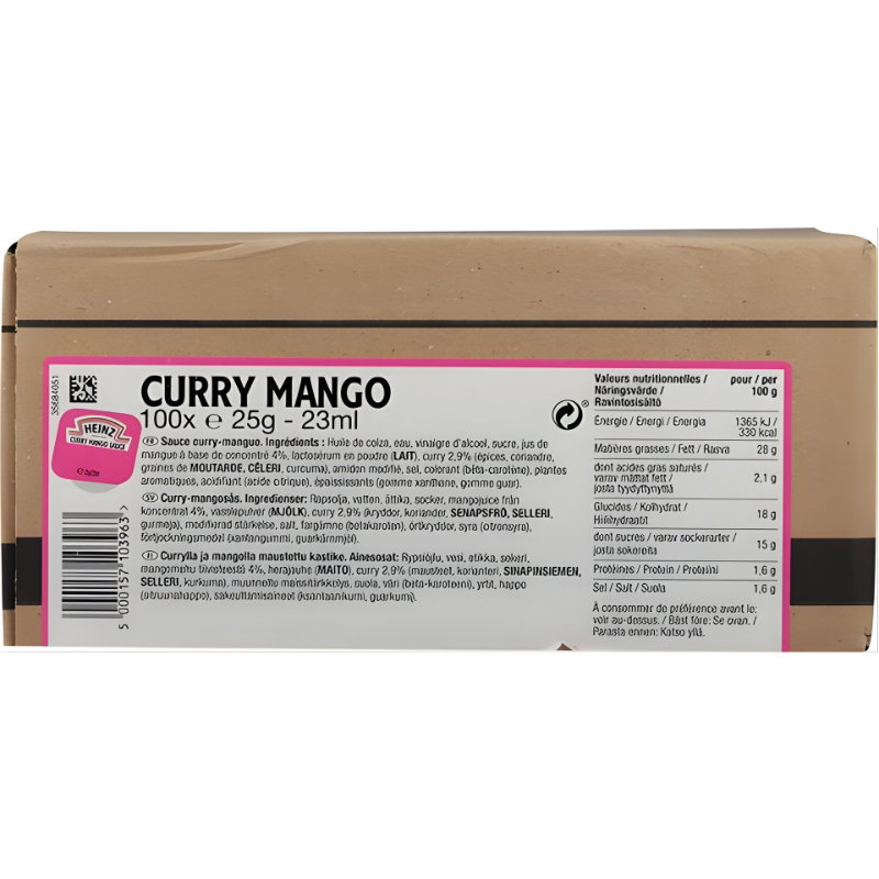 Heinz Karry/mangosauce Dippots 100x25 G