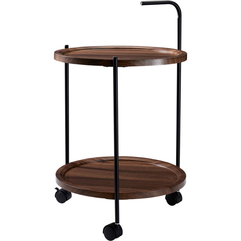 Sidebord På Hjul Ø40xh67 Cm