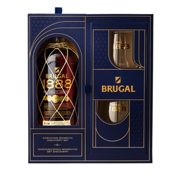 Brugal 1888 Gran Reserva Fl 70 M. 2 Glas