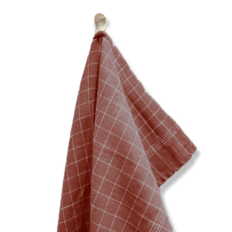 Viskestykke Brændt Rød 3-pk. Str 50 x 70 Cm.