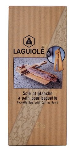Laguiole Skærebræt Og Brødkniv i Bambus