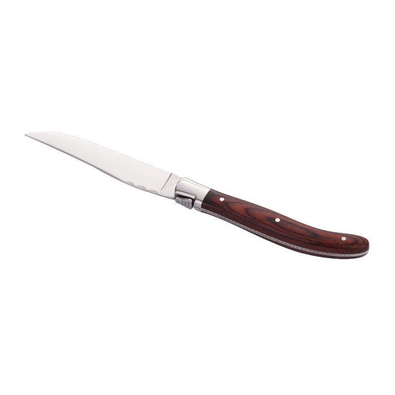 Laguiole Heritage Blanke Steakknive i Pakka Træ 6 Stk.