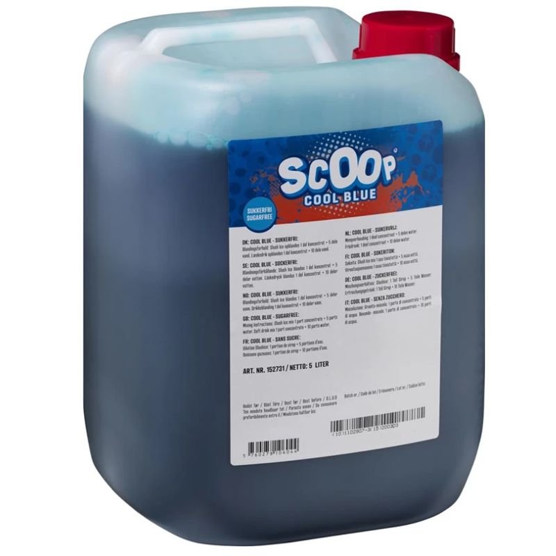 Scoop Slushice Sukkerfri Cool Blue, 5l