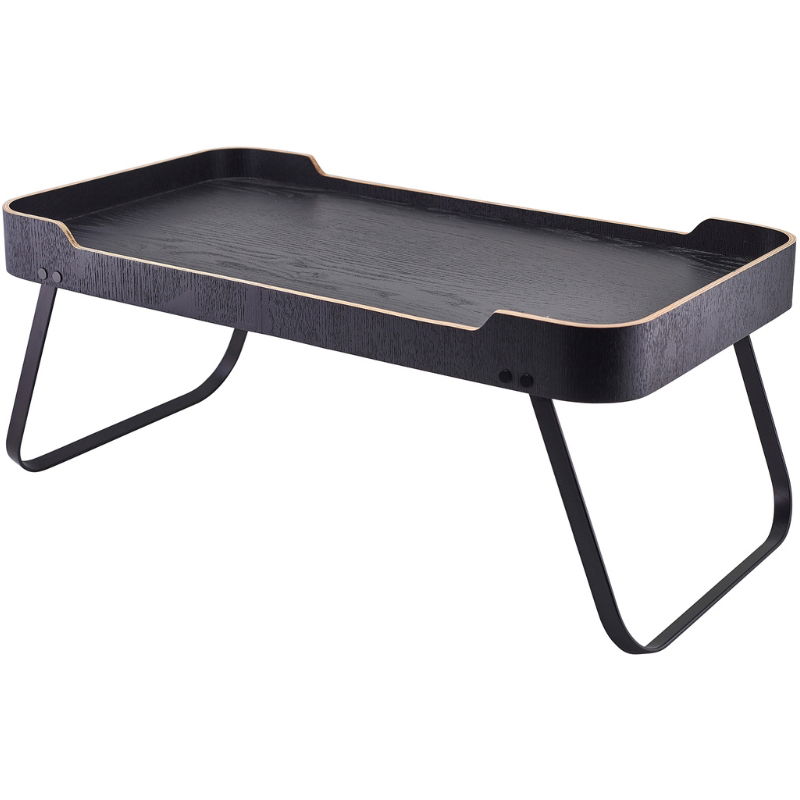 Roomservice Bakke Sort Finér Træ 59 x 30 x 23cm