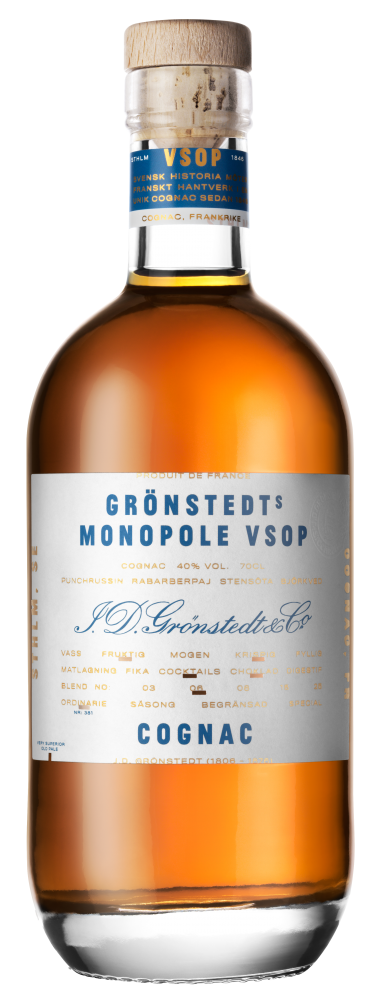 GRONSTEDTS Grönstedts "Monopole" Vsop Cognac Fl 70