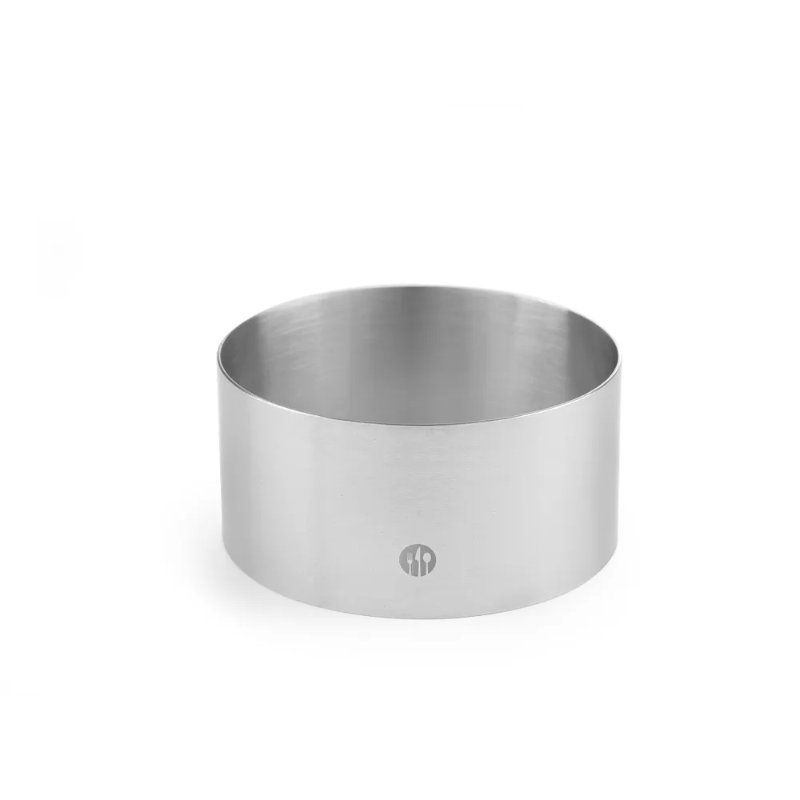 Nerūdijančio plieno šefo konditerijos žiedas, skersmuo. 90 mm aukštis 45 mm - Hendi 512302