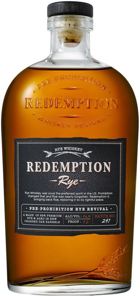 Redemption Rye Whiskey 0,75 Ltr