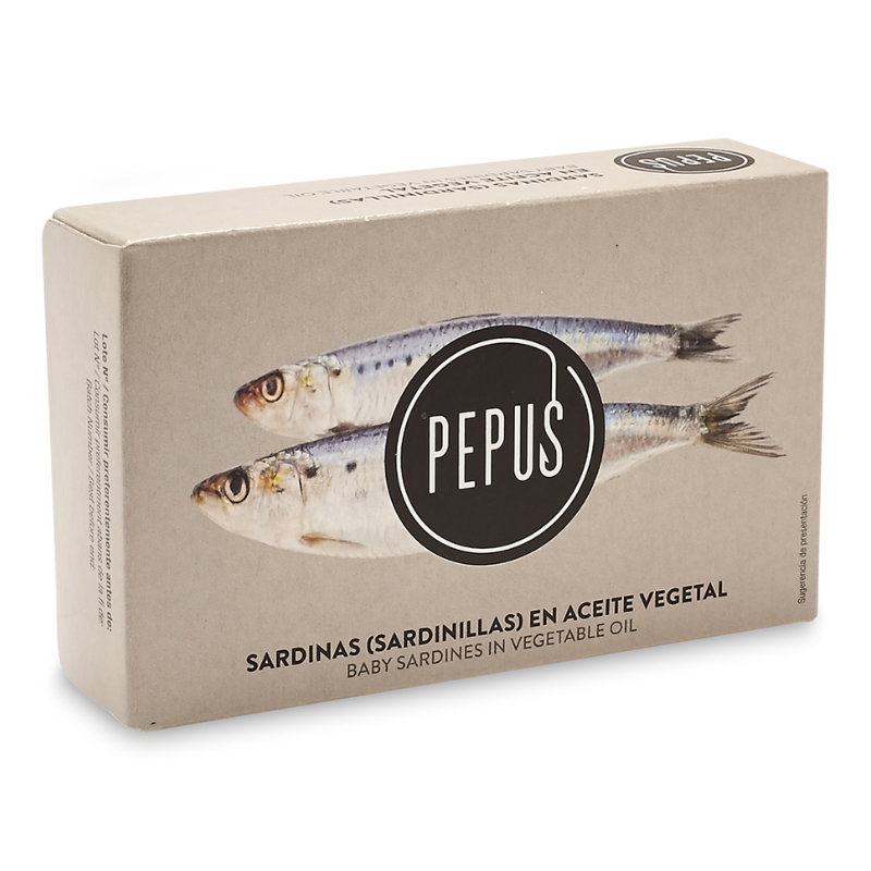 Pepus Sardiner i Solsikkeolie 125ml/83g
