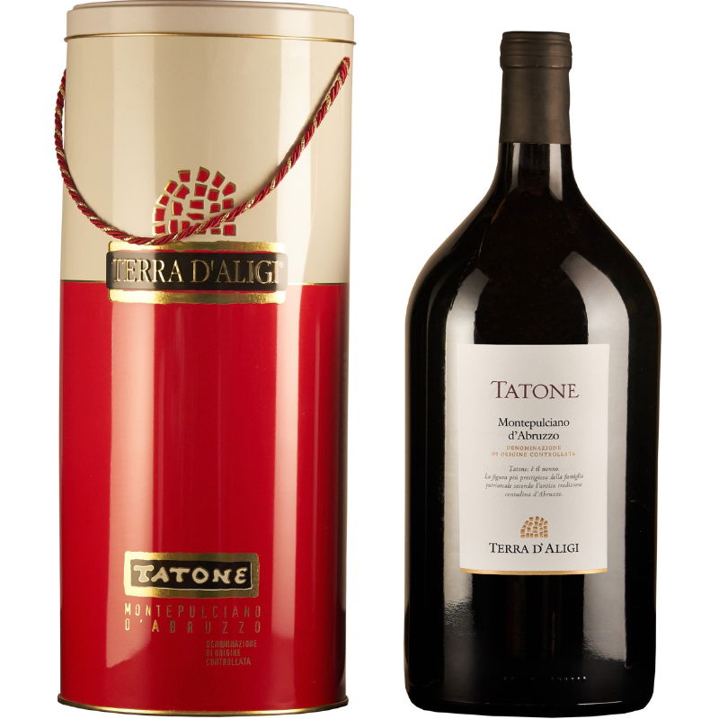 Tatone Montepulciano dâAbruzzo Doc 2016 3 L Stålrør  -  Terra dâAligi