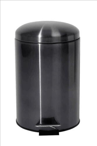 Pedalspand i Stål 12l Grå