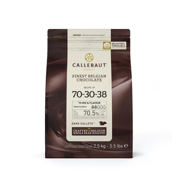 Mørke Chokoladeovertræksknapper 70,5% Barry Callebaut 2,5kg thumbnail