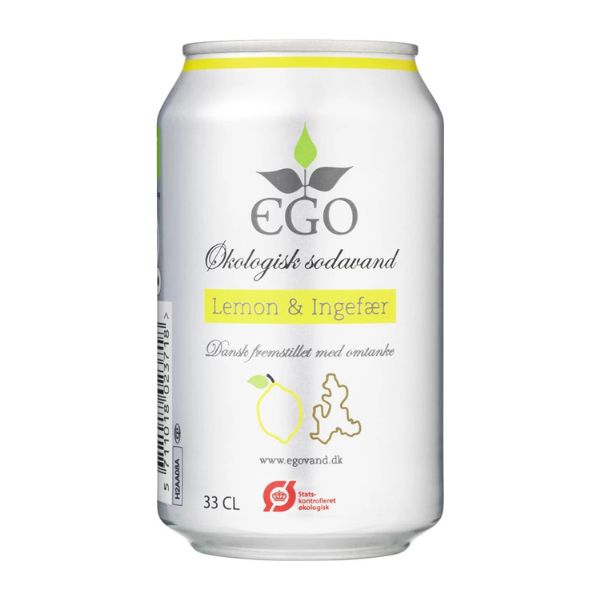 Ego Citron/Ingefær Brus Øko EGO - Frisk & Økologisk Smagsoplevelse