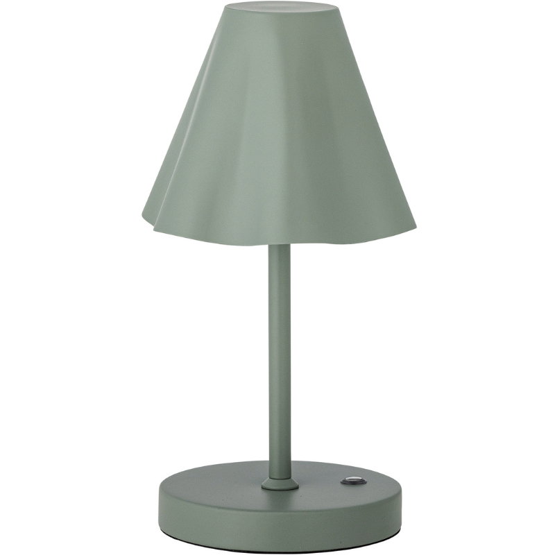 Lianna Portable Lampe, Genopladelig, Grøn, Metal billede