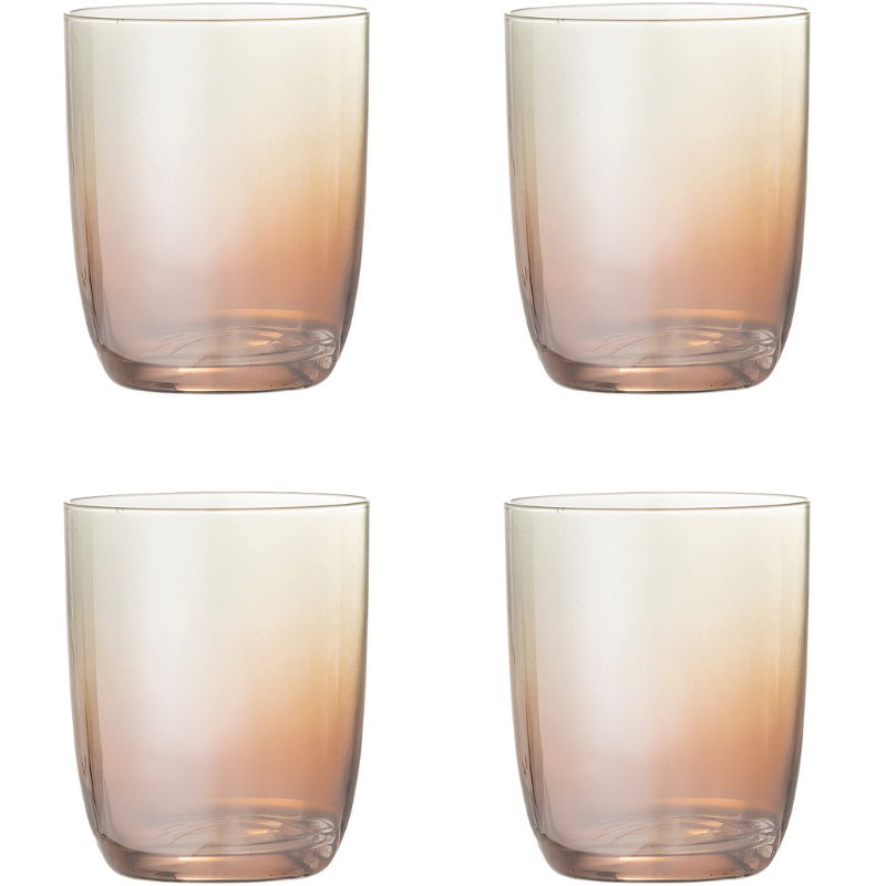 Aston Drikkeglas, Bronze, Glas 4 Stk