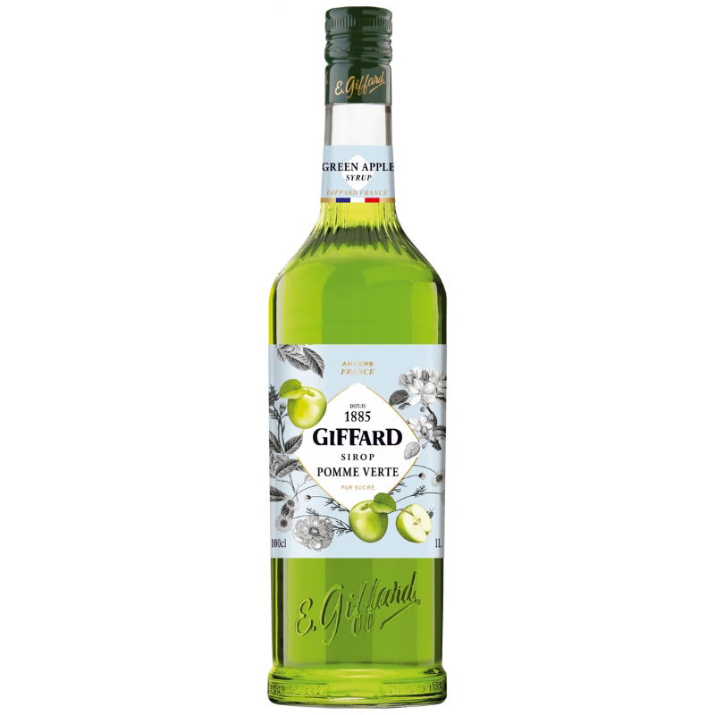 Giffard Syrup Grøn Æble 1 Ltr