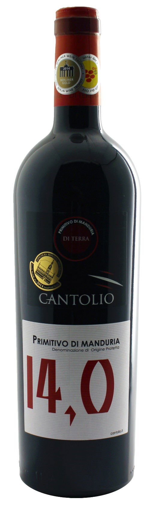 Primitivo Di Manduria Dop Terra 14 % 0,75 L - Cantolio